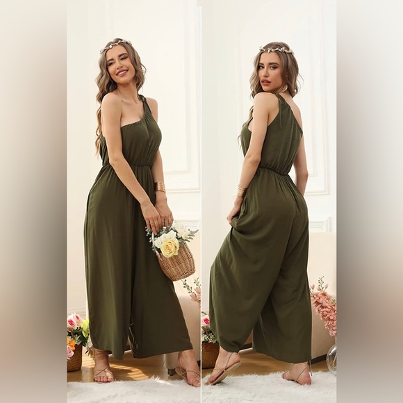 Colowana Women’s One Shoulder Jumpsuit/Romper - Picture 3 of 4